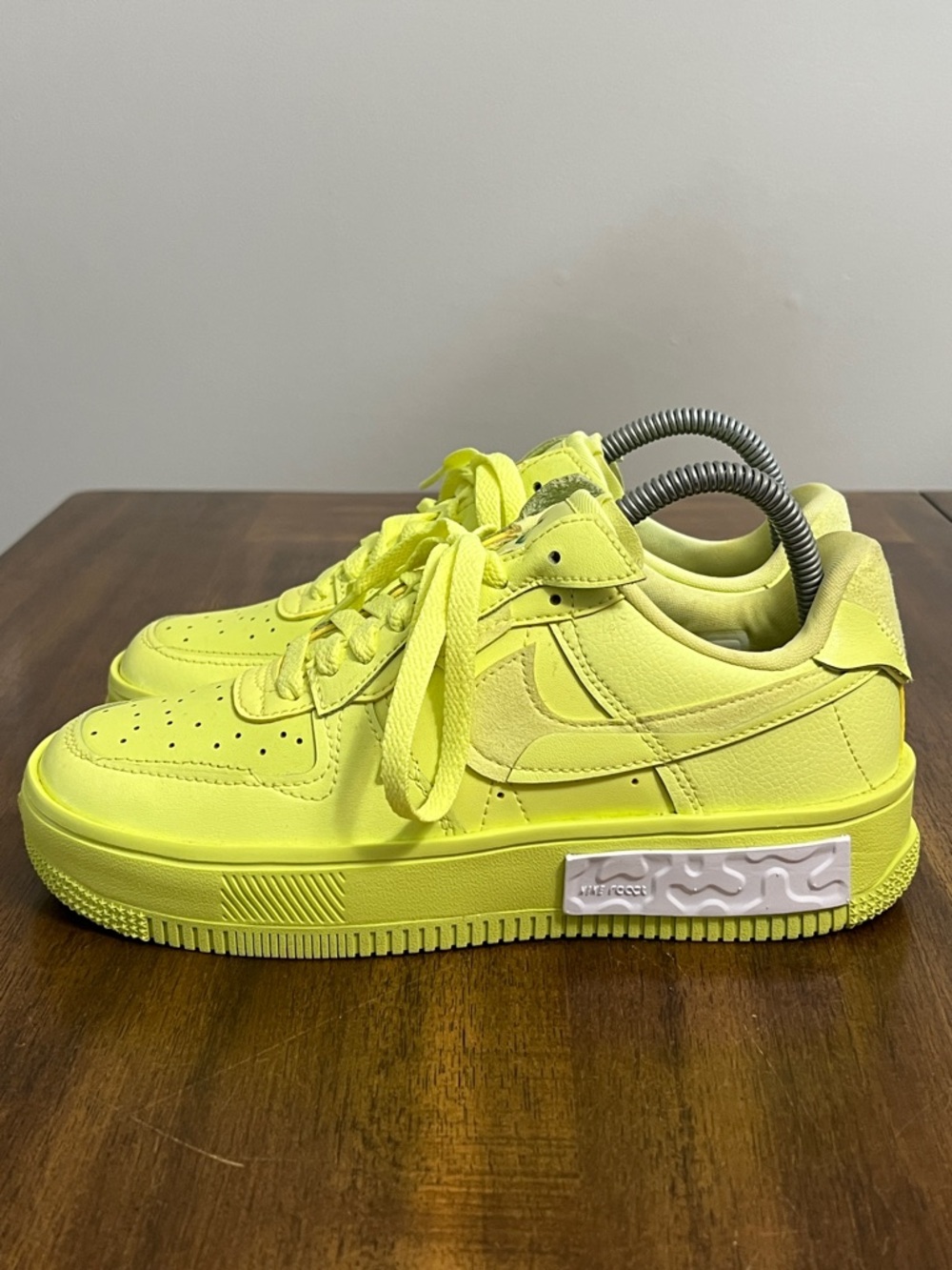 Nike Air Force One Fontanka Lime Green Sneakers Womens Size 7.5 DA7024-700 - Picture 5 of 14